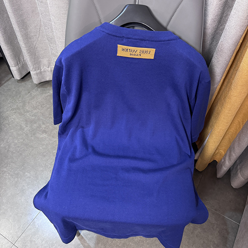 ルイヴィトンスーパーコピー 新しいピン編み半袖Tシャツ