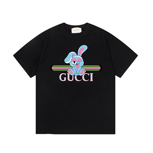 グッチ  漫画ウサギ半袖Tシャツ