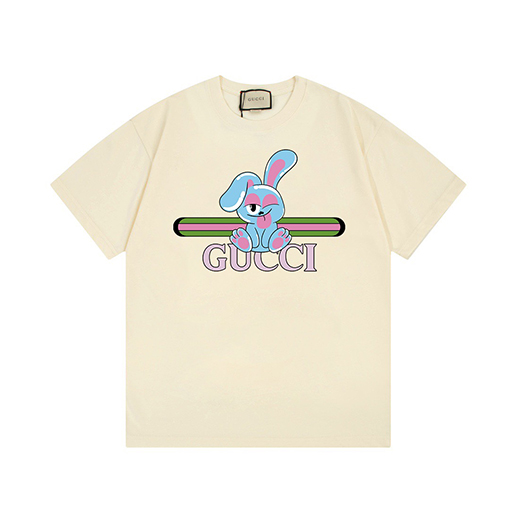 グッチ  漫画ウサギ半袖Tシャツ