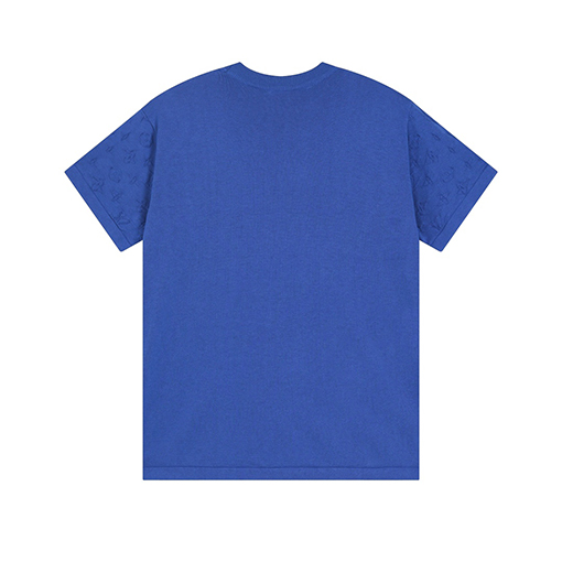 ルイヴィトン   アームジャカードスリーブニット半袖Tシャツ