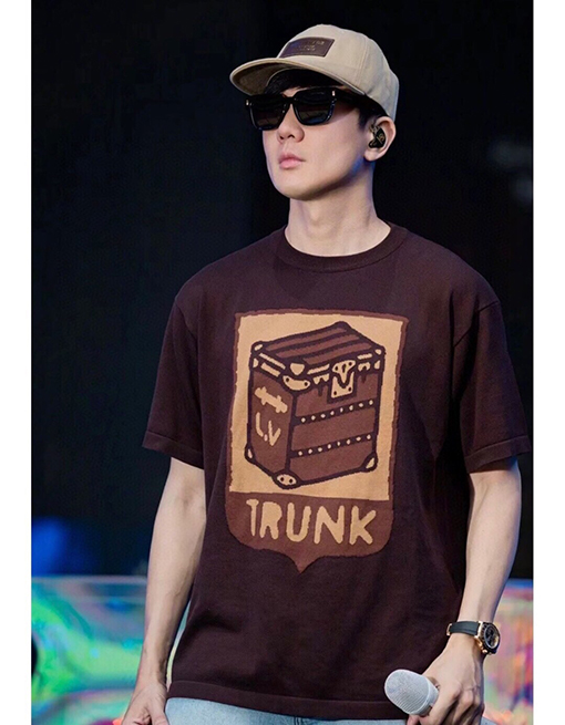 ルイヴィトン 花柄ジャカードニットプルオーバー半袖Tシャツ