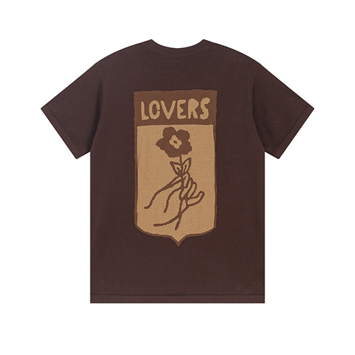 ルイヴィトン 花柄ジャカードニットプルオーバー半袖Tシャツ