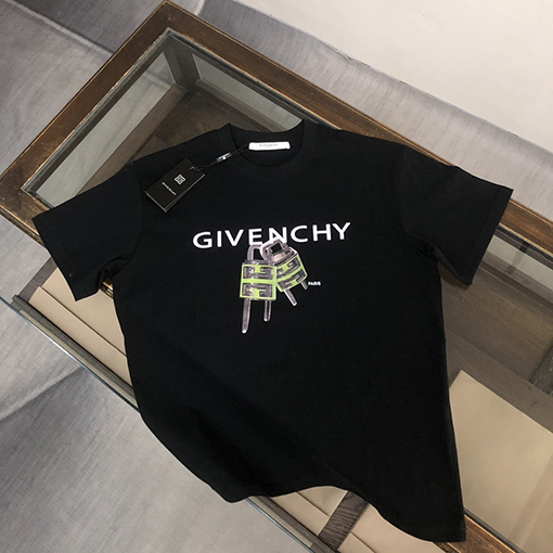 ジバンシイコピー の新しい プリントデザインカップル半袖Tシャツ