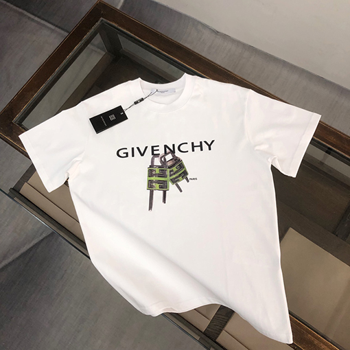 ジバンシイコピー の新しい プリントデザインカップル半袖Tシャツ