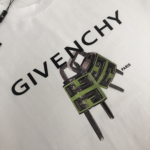 ジバンシイコピー の新しい プリントデザインカップル半袖Tシャツ