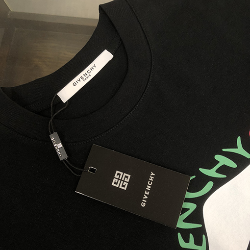 ジバンシイコピー   新しい要素パターンプリントカップル半袖Tシャツ