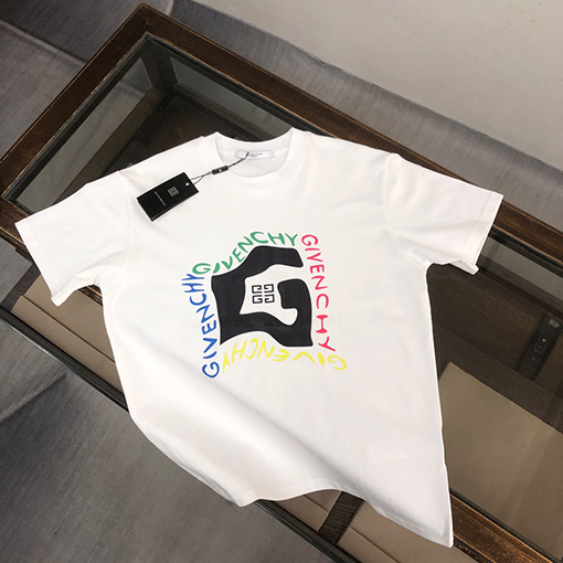 ジバンシイコピー   新しい要素パターンプリントカップル半袖Tシャツ
