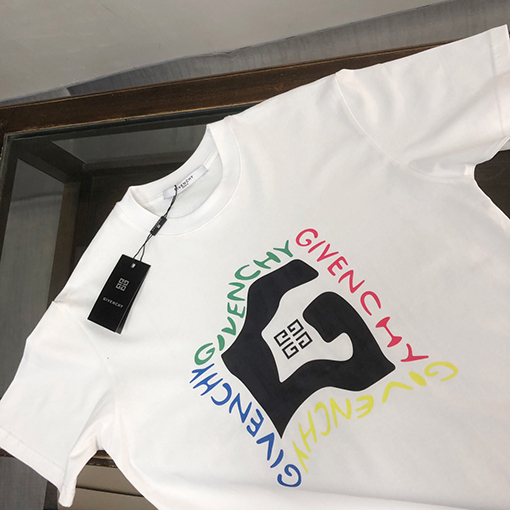 ジバンシイコピー   新しい要素パターンプリントカップル半袖Tシャツ