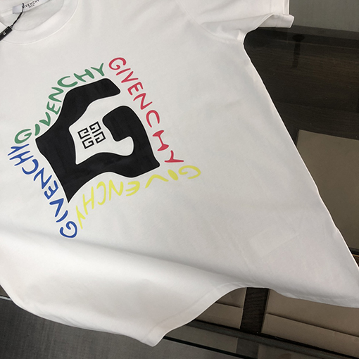 ジバンシイコピー   新しい要素パターンプリントカップル半袖Tシャツ