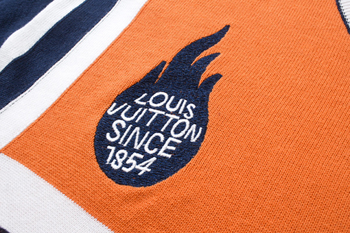 ルイヴィトン 新しい炎のニット半袖Tシャツ