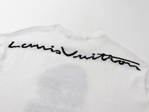 ルイヴィトンスーパーコピー  漫画のキャラクターニット半袖Tシャツ