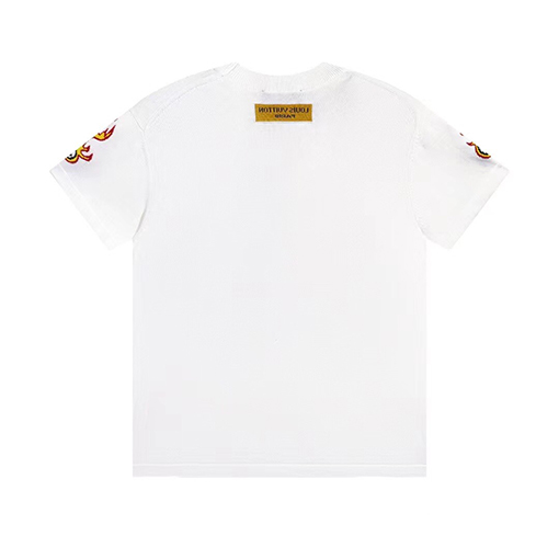 ルイヴィトン   ロゴ入りニット半袖Tシャツ