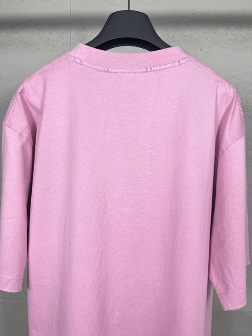 バレンシアガ   インクジェットカラープリントウォッシュ半袖Tシャツ