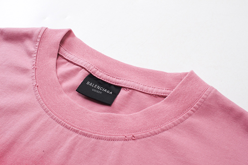 バレンシアガ   インクジェットカラープリントウォッシュ半袖Tシャツ