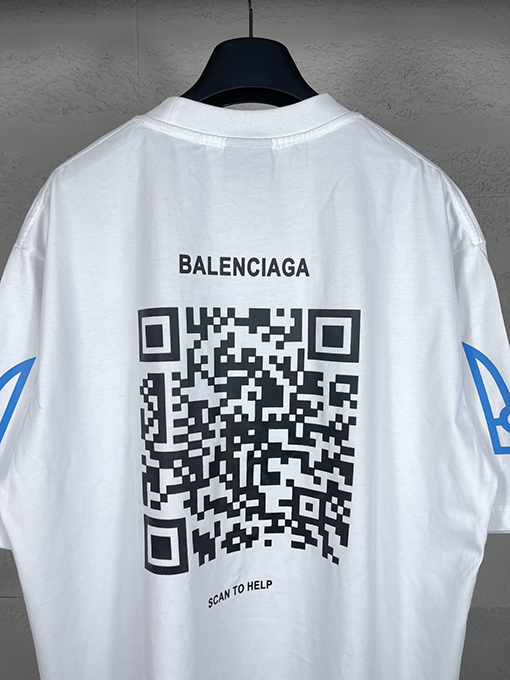 バレンシアガスーパーコピー   プリント半袖Tシャツ