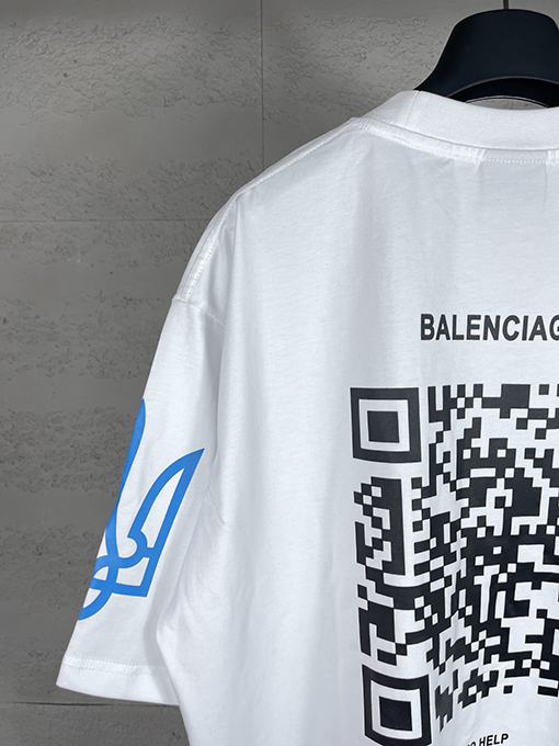 バレンシアガスーパーコピー   プリント半袖Tシャツ
