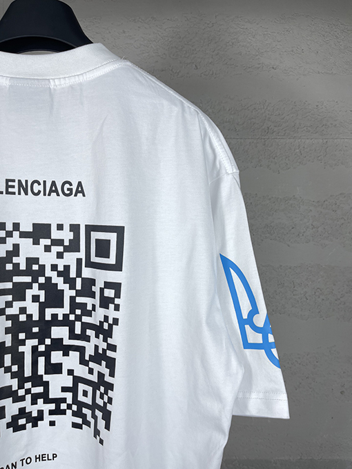 バレンシアガスーパーコピー   プリント半袖Tシャツ