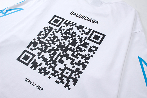 バレンシアガスーパーコピー   プリント半袖Tシャツ