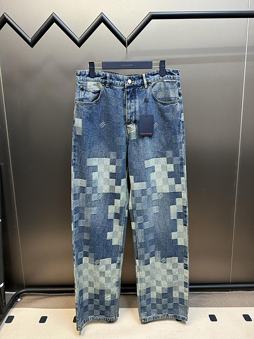ルイヴィトン モザイクデニムパンツ