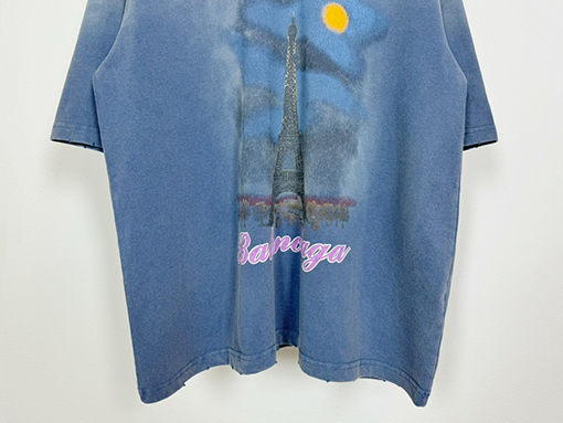 バレンシアガ   プリント柄半袖Tシャツ