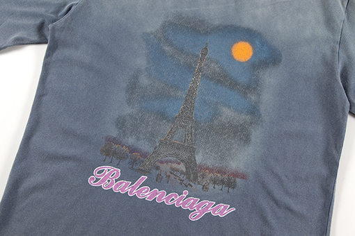 バレンシアガ   プリント柄半袖Tシャツ