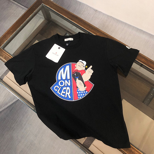 モンクレールスーパーコピー プリントロゴ半袖Tシャツ