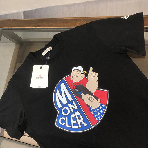 モンクレールスーパーコピー プリントロゴ半袖Tシャツ