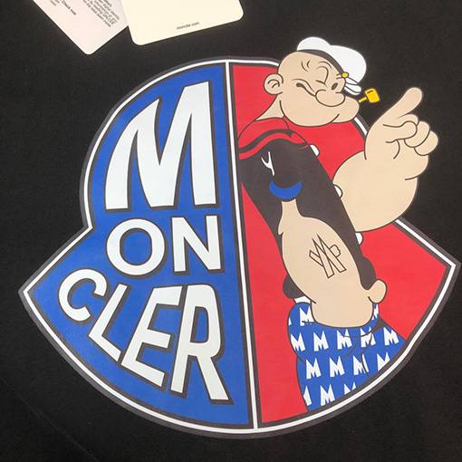 モンクレールスーパーコピー プリントロゴ半袖Tシャツ
