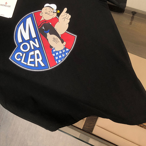 モンクレールスーパーコピー プリントロゴ半袖Tシャツ