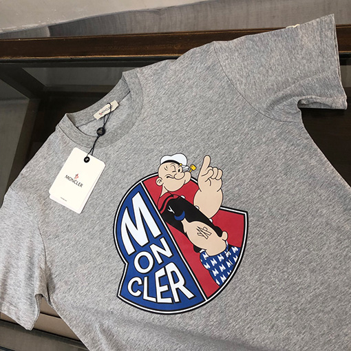 モンクレールスーパーコピー プリントロゴ半袖Tシャツ