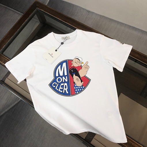 モンクレールスーパーコピー プリントロゴ半袖Tシャツ