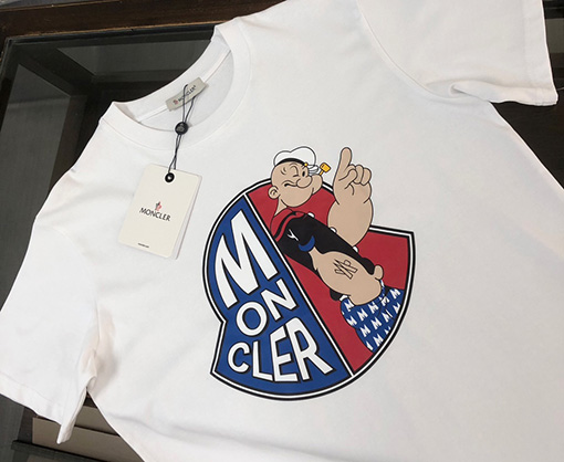 モンクレールスーパーコピー プリントロゴ半袖Tシャツ