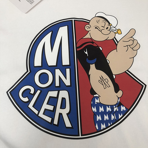 モンクレールスーパーコピー プリントロゴ半袖Tシャツ