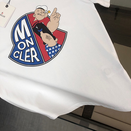 モンクレールスーパーコピー プリントロゴ半袖Tシャツ