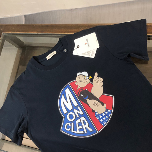 モンクレールスーパーコピー プリントロゴ半袖Tシャツ