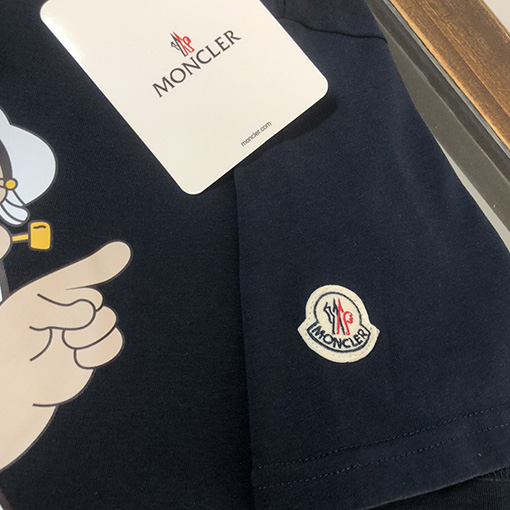 モンクレールスーパーコピー プリントロゴ半袖Tシャツ