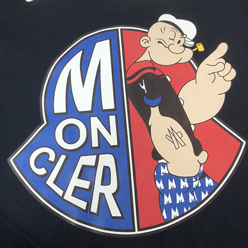 モンクレールスーパーコピー プリントロゴ半袖Tシャツ