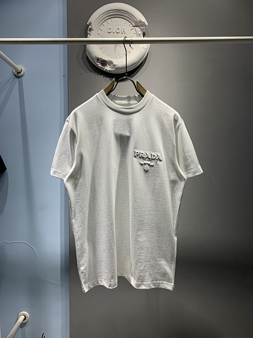 プラダ ブレスレットロゴエンボスロゴ半袖Tシャツ