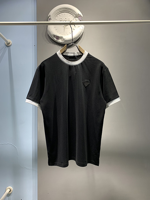プラダ   ロゴ入り半袖Tシャツ