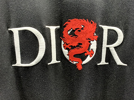 ディオールコピー ドラゴントーテム刺繍半袖Tシャツ