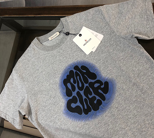 モンクレール プリントロゴ半袖Tシャツ