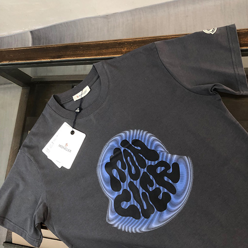 モンクレール プリントロゴ半袖Tシャツ