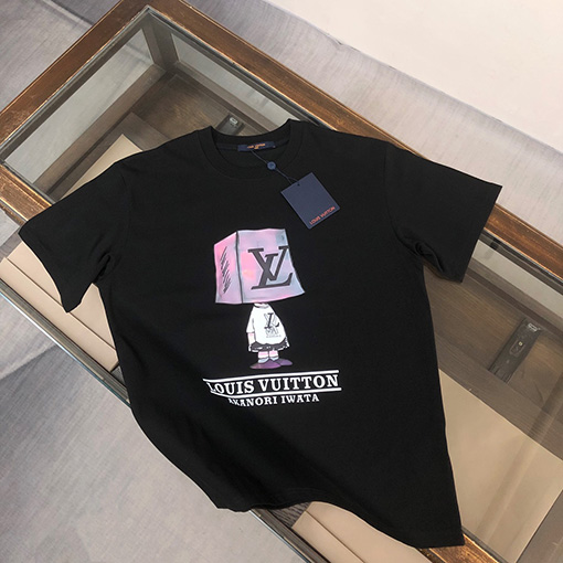 ルイヴィトン プリントロゴ柄半袖Tシャツ
