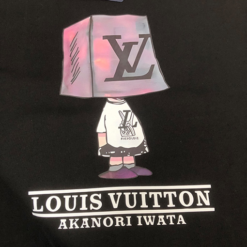 ルイヴィトン プリントロゴ柄半袖Tシャツ