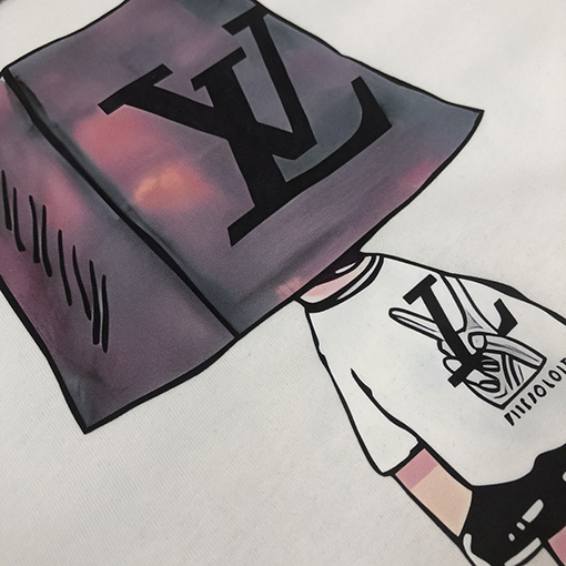 ルイヴィトン プリントロゴ柄半袖Tシャツ
