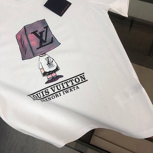ルイヴィトン プリントロゴ柄半袖Tシャツ