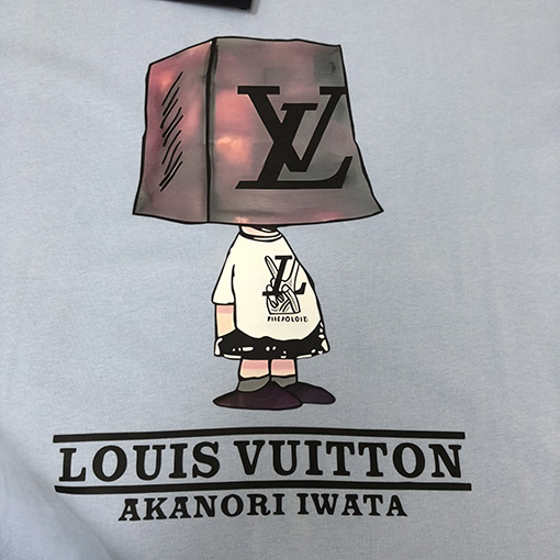ルイヴィトン プリントロゴ柄半袖Tシャツ