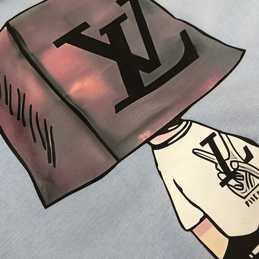 ルイヴィトン プリントロゴ柄半袖Tシャツ