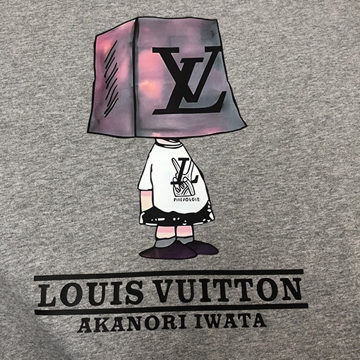 ルイヴィトン プリントロゴ柄半袖Tシャツ