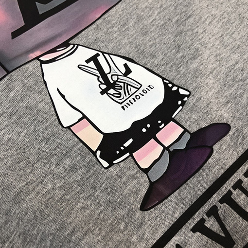 ルイヴィトン プリントロゴ柄半袖Tシャツ